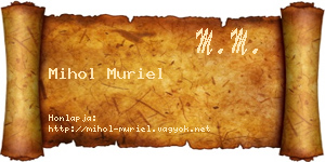 Mihol Muriel névjegykártya